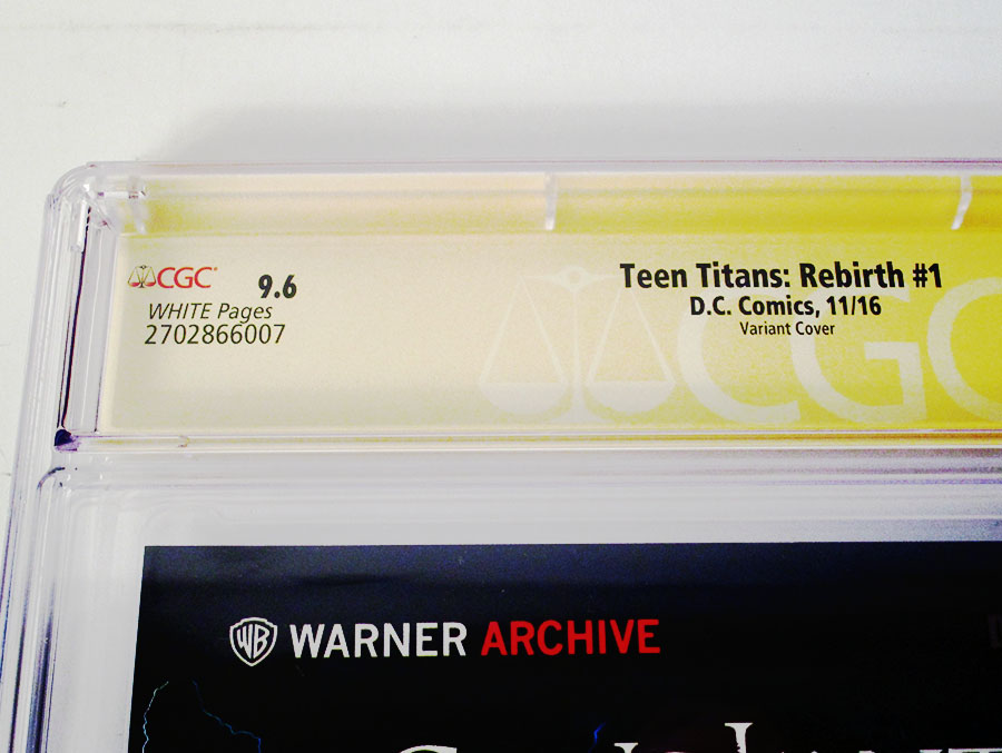 Teen Titans Rebirth #1 Cover D Variant Evan Doc Shaner Cover Signed by Benjamin Percy CGC 9.6