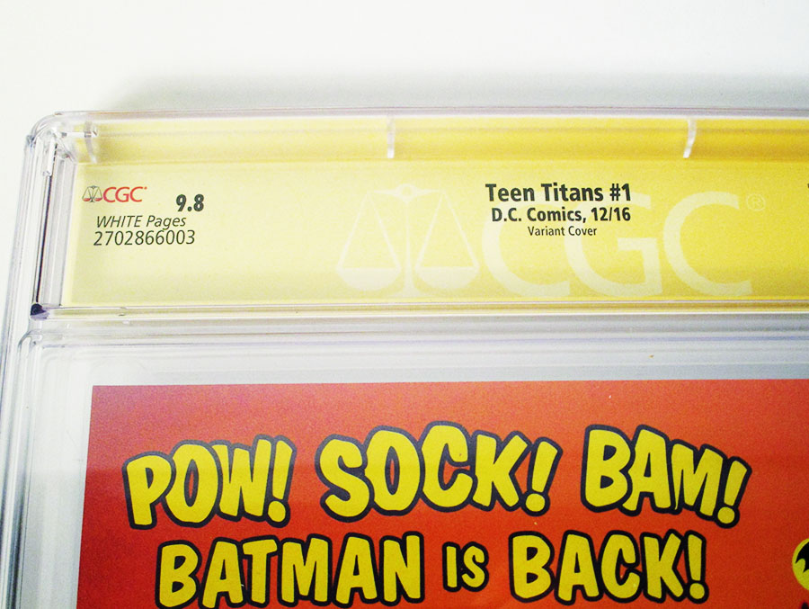 Teen Titans Vol 6 #1 Cover E Variant Chris Burnham Cover Signed by Benjamin Percy CGC 9.8