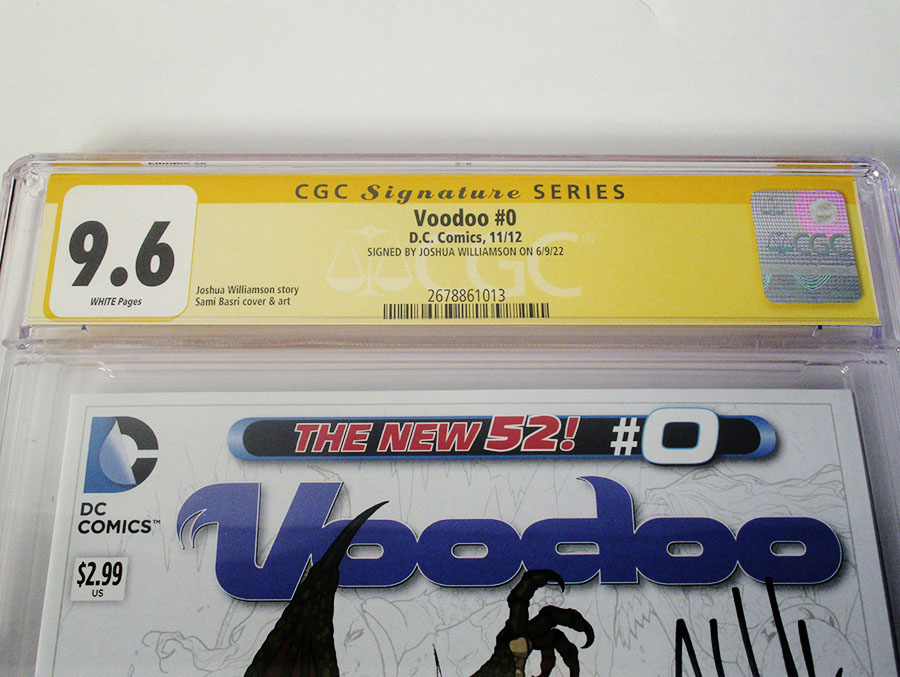 Voodoo Vol 2 #0 Cover B Signed By Joshua Williamson CGC 9.6