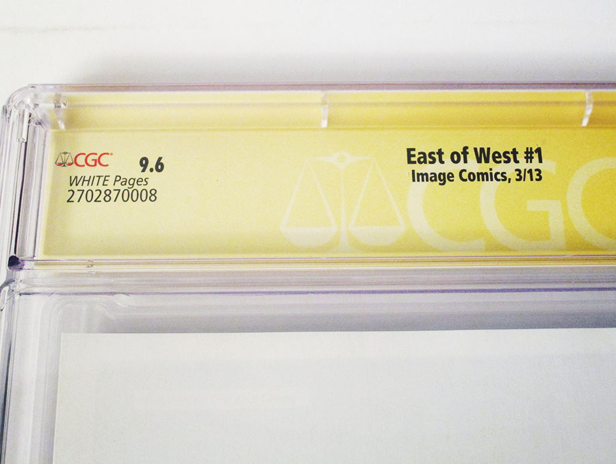 East Of West #1 Cover G 1st Ptg Signed By Nick Dragotta CGC 9.6