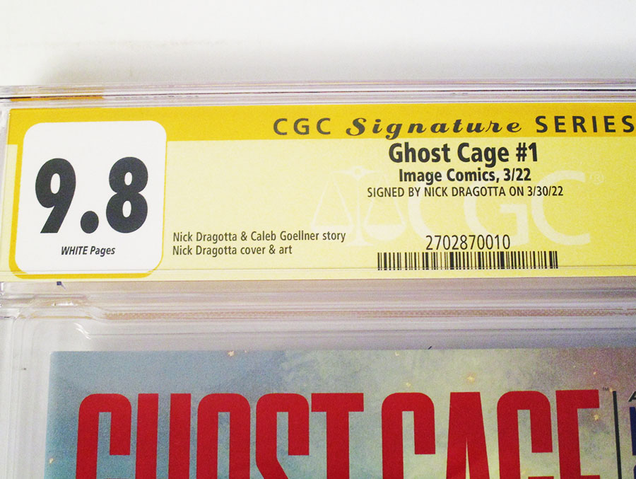 Ghost Cage #1 Cover C Signed By Nick Dragotta CGC 9.8