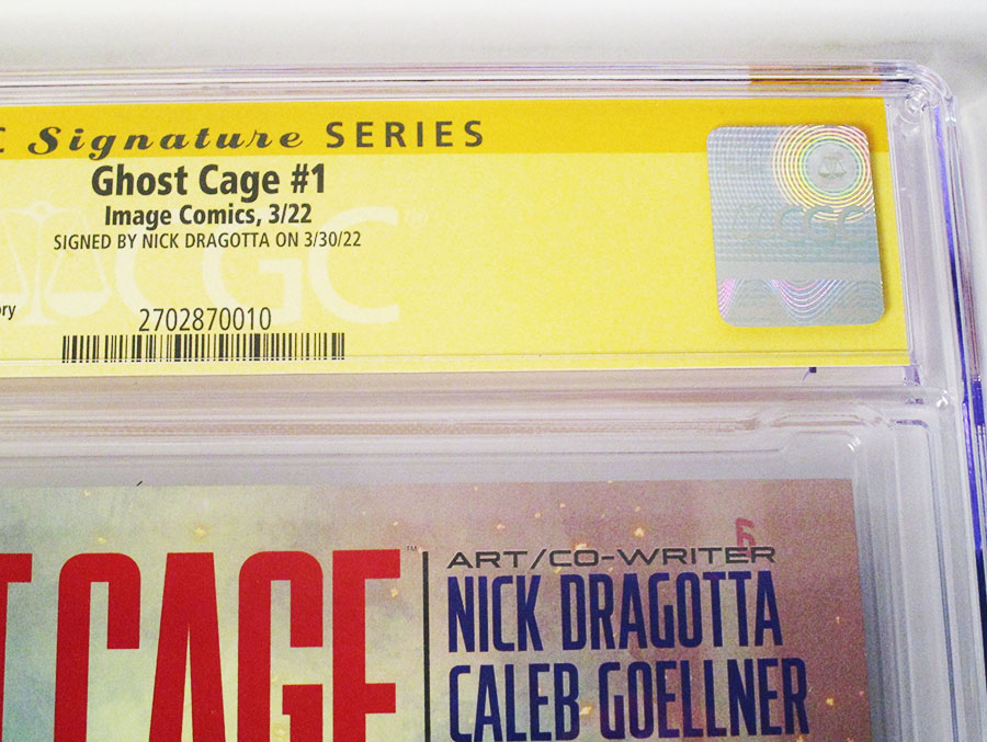 Ghost Cage #1 Cover C Signed By Nick Dragotta CGC 9.8