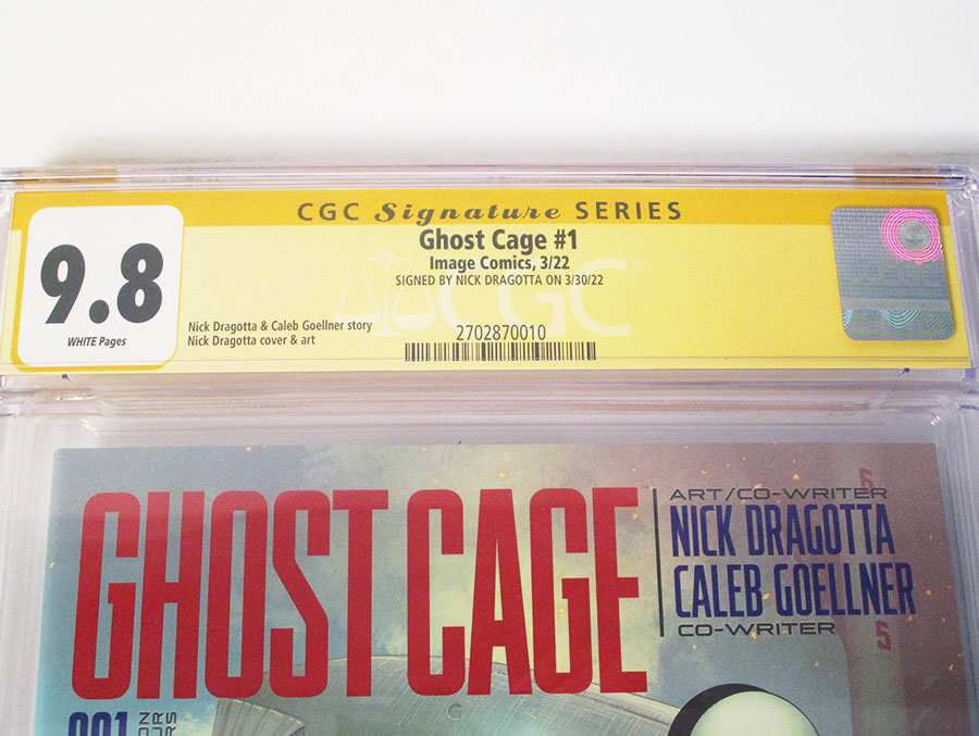 Ghost Cage #1 Cover C Signed By Nick Dragotta CGC 9.8