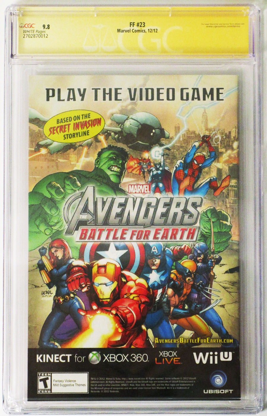 FF #23 Cover C Regular Kalman Androsofzsky Cover Signed By Nick Dragotta CGC 9.8