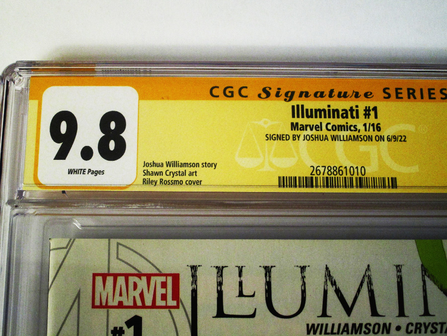 Illuminati #1 Cover E Regular Riley Rossmo Cover Signed By Joshua Williamson CGC 9.8