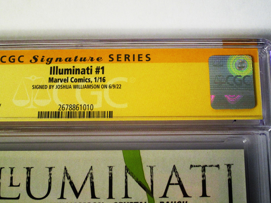 Illuminati #1 Cover E Regular Riley Rossmo Cover Signed By Joshua Williamson CGC 9.8