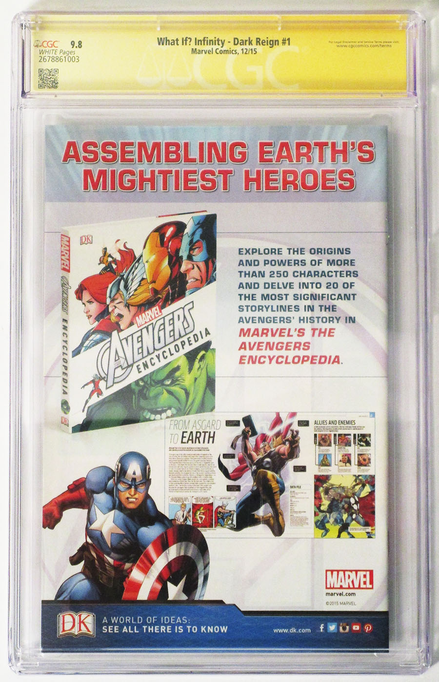 What If Infinity Dark Reign #1 Cover B Signed By Joshua Williamson CGC 9.8