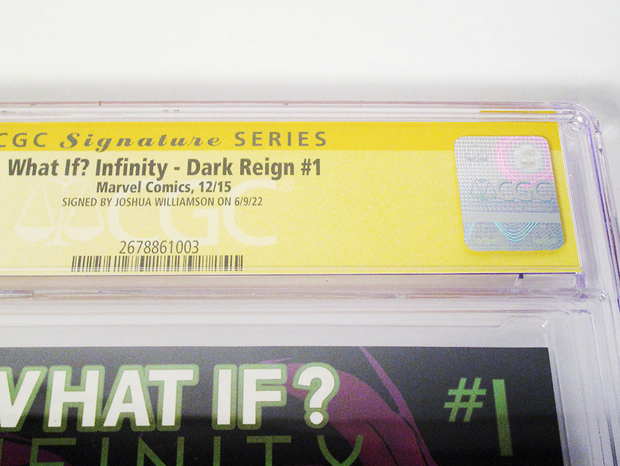 What If Infinity Dark Reign #1 Cover B Signed By Joshua Williamson CGC 9.8