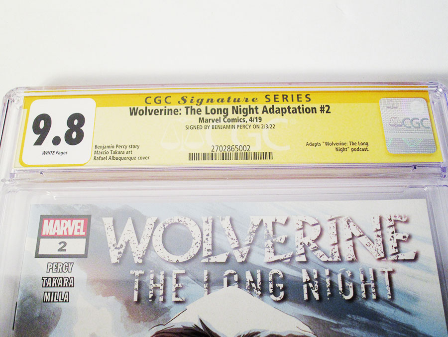 Wolverine Long Night Adaptation #2 Cover B Signed by Benjamin Percy CGC 9.8