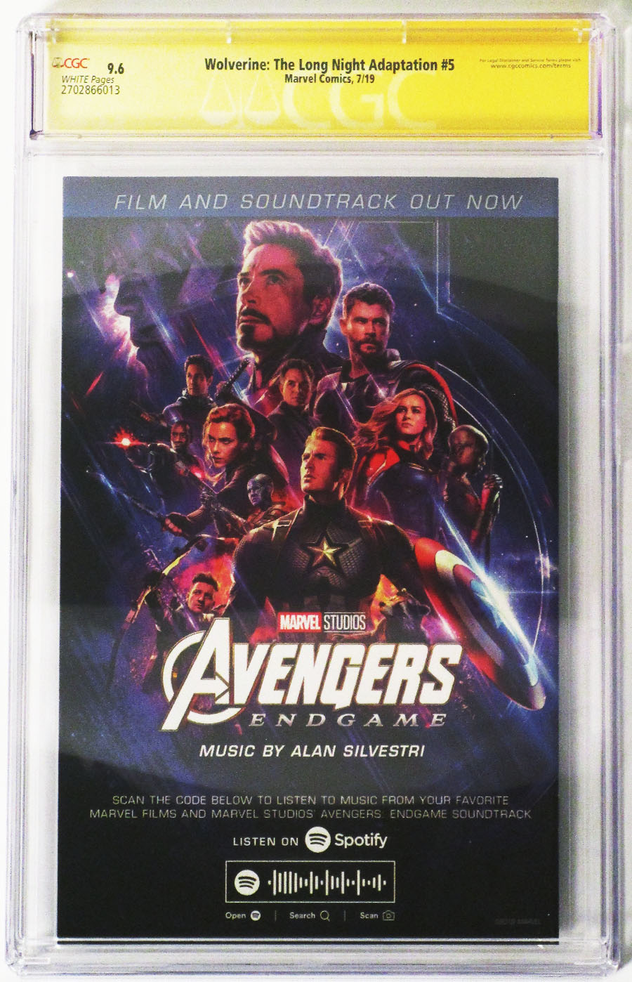 Wolverine Long Night Adaptation #5 Cover B Signed by Benjamin Percy CGC 9.6
