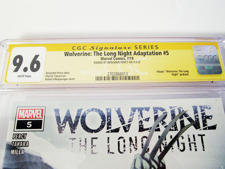Wolverine Long Night Adaptation #5 Cover B Signed by Benjamin Percy CGC 9.6