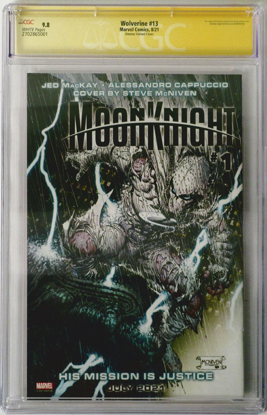 Wolverine Vol 7 #13 Cover I Variant Phil Jimenez Pride Month Cover (Hellfire Gala Tie-In) Signed by Benjamin Percy CGC 9.8