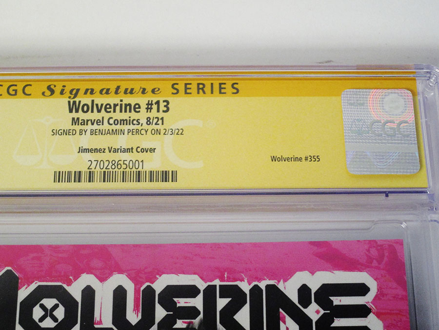Wolverine Vol 7 #13 Cover I Variant Phil Jimenez Pride Month Cover (Hellfire Gala Tie-In) Signed by Benjamin Percy CGC 9.8