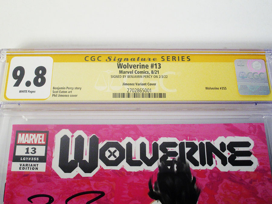 Wolverine Vol 7 #13 Cover I Variant Phil Jimenez Pride Month Cover (Hellfire Gala Tie-In) Signed by Benjamin Percy CGC 9.8