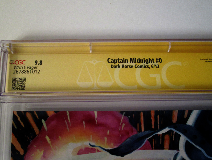 Captain Midnight Vol 2 #0 Cover B Signed By Joshua Williamson CGC 9.8