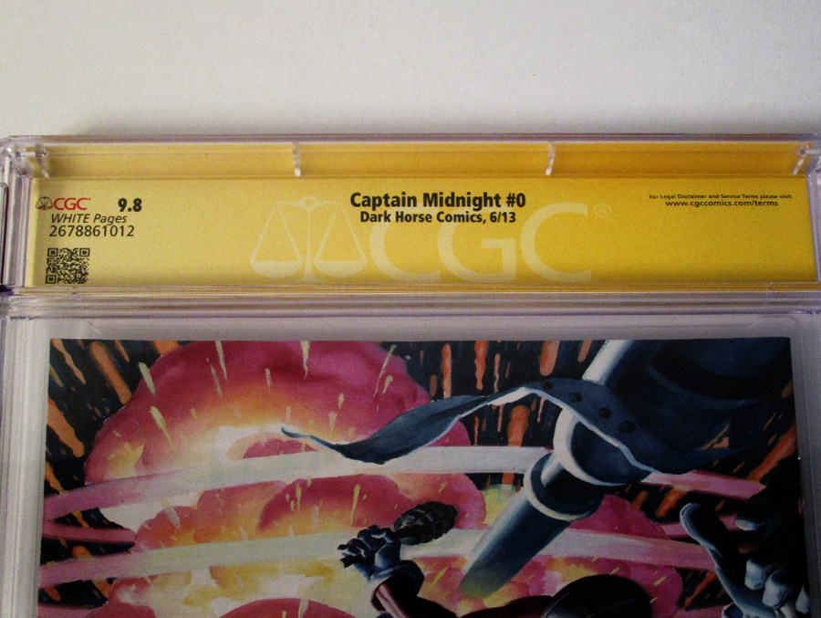 Captain Midnight Vol 2 #0 Cover B Signed By Joshua Williamson CGC 9.8