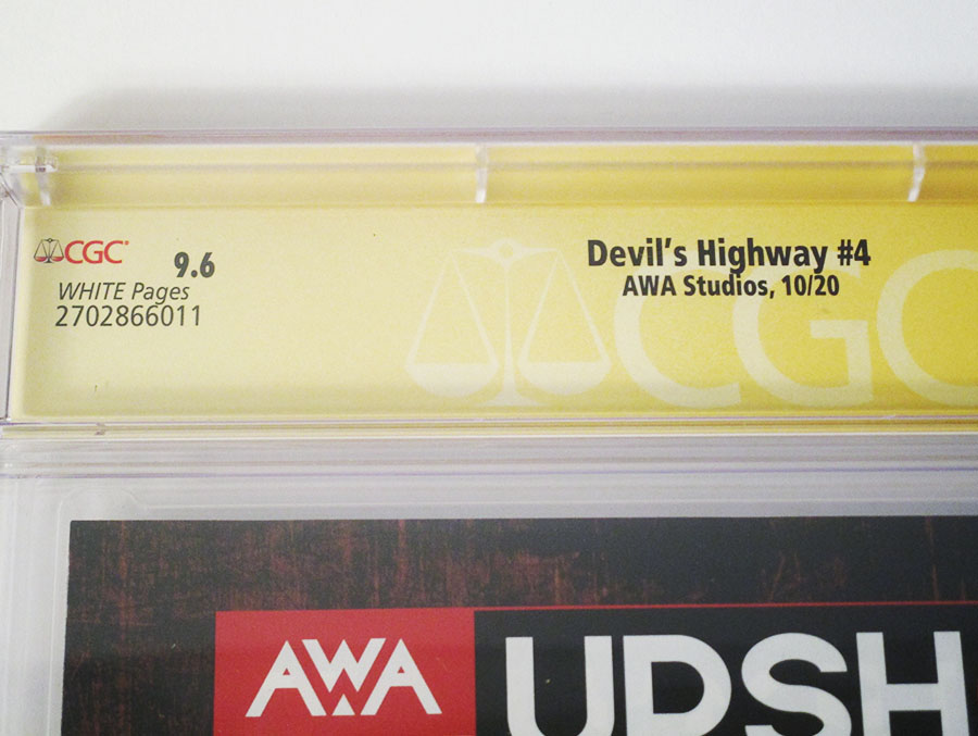 Devils Highway #4 Cover B Signed by Benjamin Percy CGC 9.6