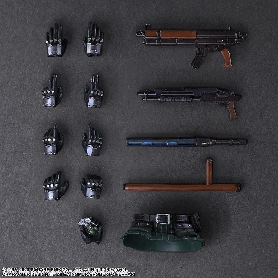 Final Fantasy VII Remake Play Arts Kai Action Figure - Shinra Security Officer With Motorcycle