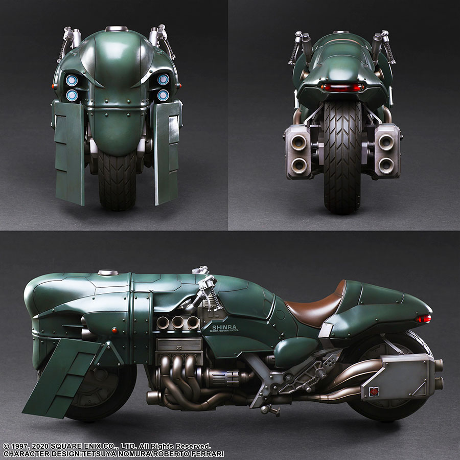 Final Fantasy VII Remake Play Arts Kai Action Figure - Shinra Security Officer With Motorcycle