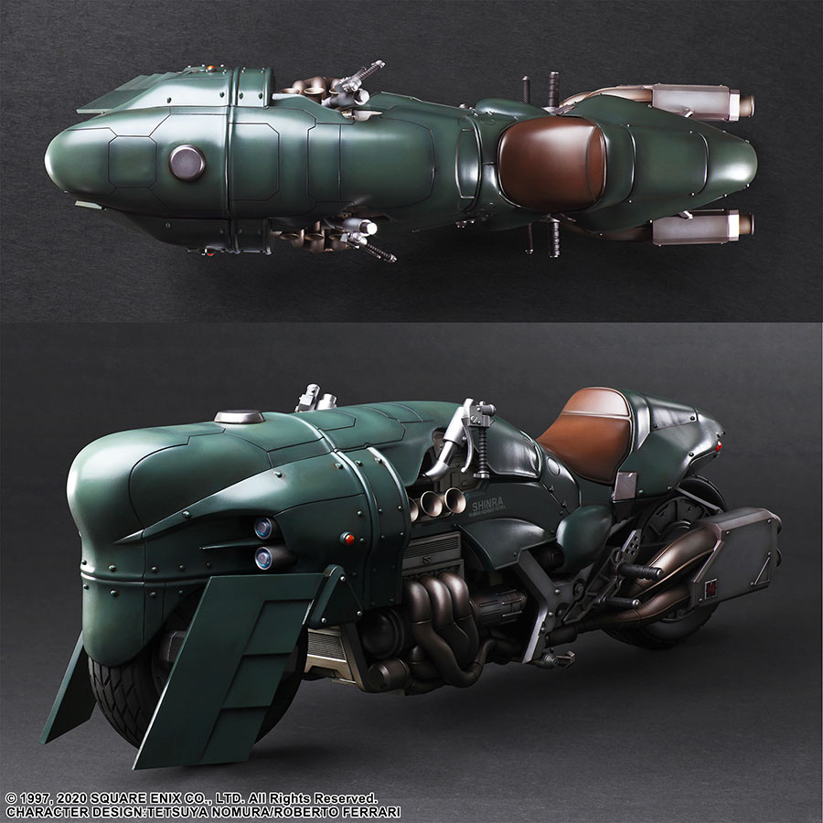Final Fantasy VII Remake Play Arts Kai Action Figure - Shinra Security Officer With Motorcycle