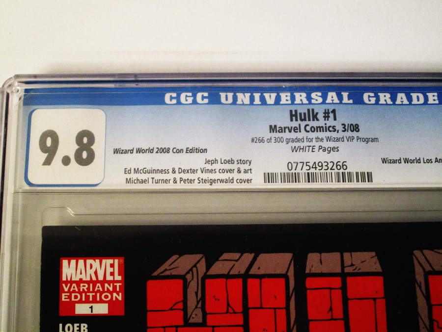 Hulk Vol 2 #1 Cover L CGC 9.8 WWLA 2008 Michael Turner Cover