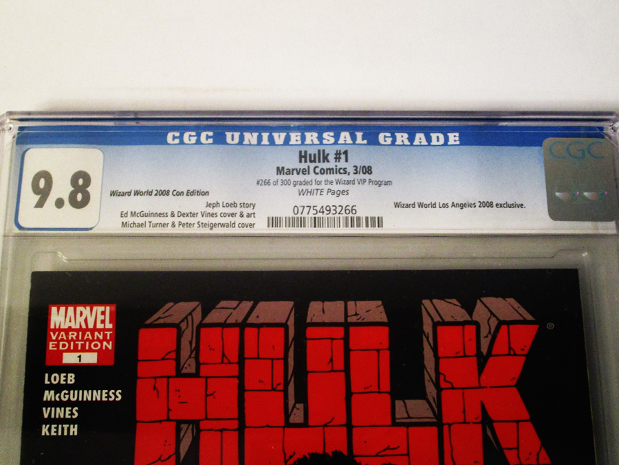 Hulk Vol 2 #1 Cover L CGC 9.8 WWLA 2008 Michael Turner Cover
