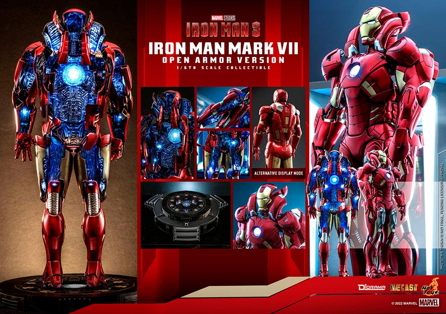 Marvel Iron Man Mark VII Open Armor Diorama Version Sixth Scale Figure