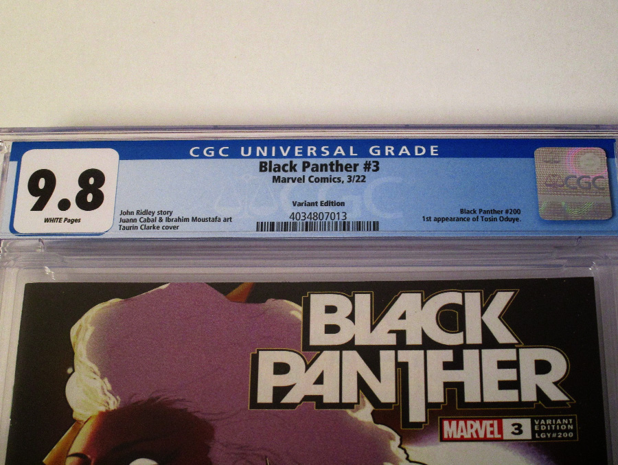 Black Panther Vol 8 #3 Cover F CGC 9.8 Incentive Taurin Clarke Variant Cover (#200)