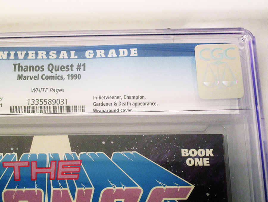 Thanos Quest #1 Cover C CGC 9.8 1st Ptg