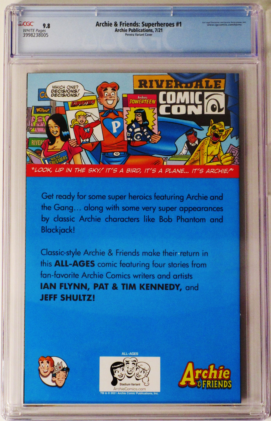 Archie & Friends Superheroes #1 Cover B CGC 9.8 Nuno Pereira Variant Cover