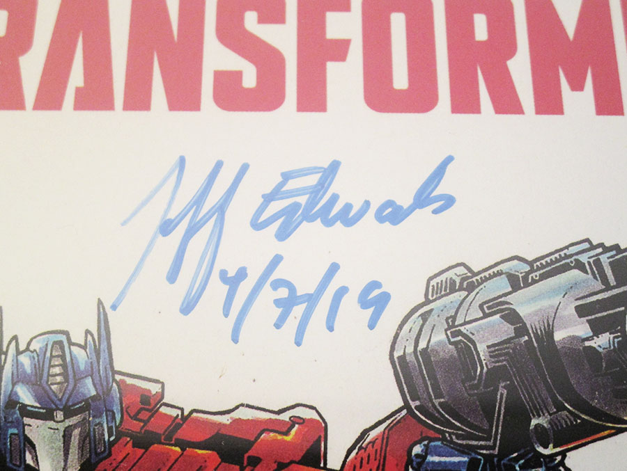 Transformers Vol 4 #1 Cover H CGC 9.6 One Stop Shop Edition Signed by Jeff Edwards