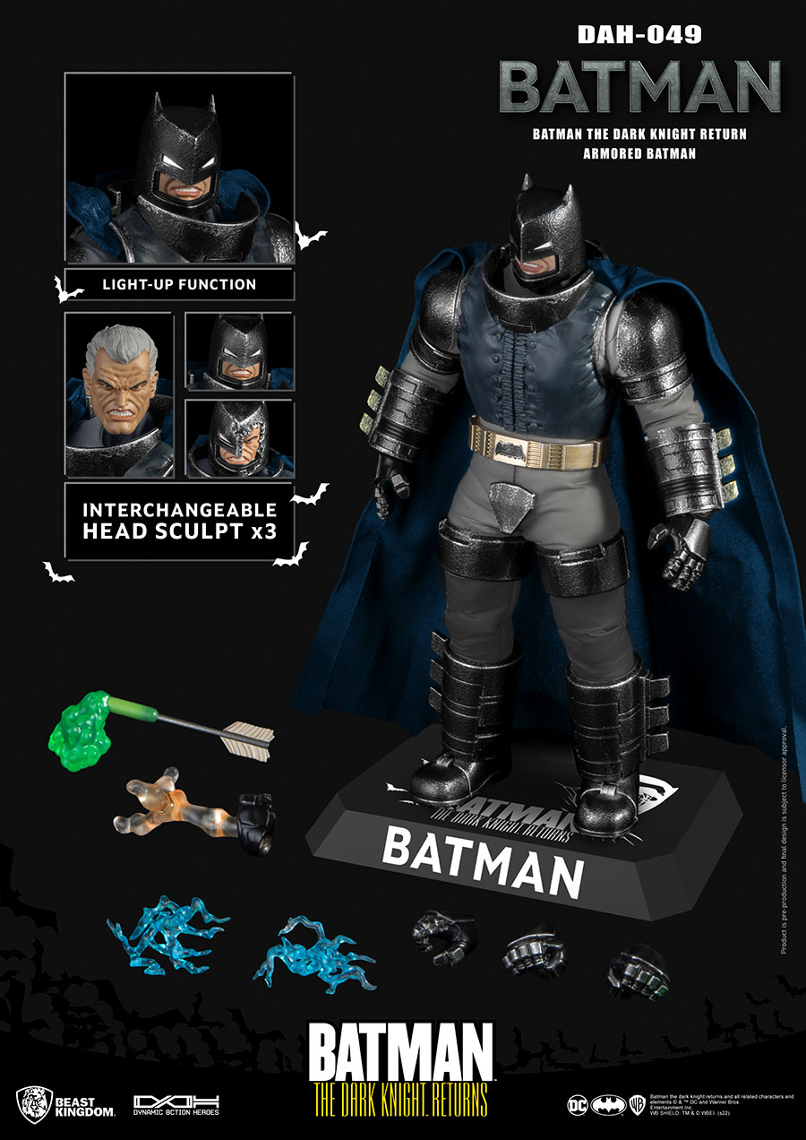 Batman The Dark Knight Returns DAH-049 8-ction Armored Batman Action Figure