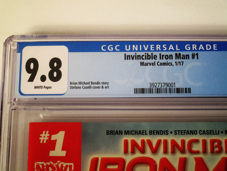 Invincible Iron Man Vol 3 #1 Cover O 1st Ptg Regular Stefano Caselli Cover (Marvel Now Tie-In) CGC 9.8