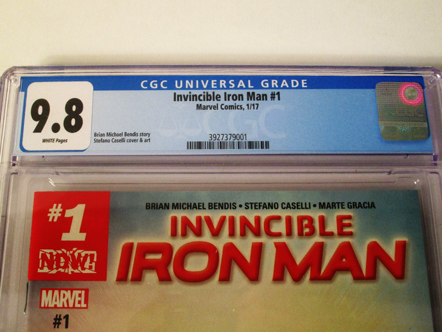 Invincible Iron Man Vol 3 #1 Cover O 1st Ptg Regular Stefano Caselli Cover (Marvel Now Tie-In) CGC 9.8