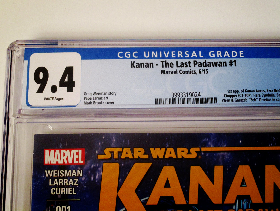 Kanan The Last Padawan #1 Cover H 1st Ptg Regular Mark Brooks Cover CGC 9.4