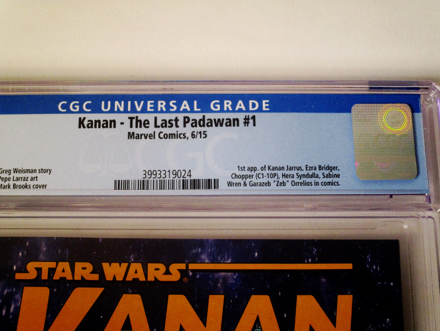 Kanan The Last Padawan #1 Cover H 1st Ptg Regular Mark Brooks Cover CGC 9.4
