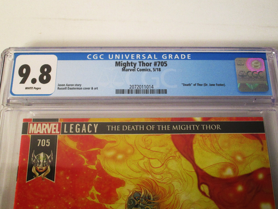 Mighty Thor Vol 2 #705 Cover F Regular Russell Dauterman Cover (Marvel Legacy Tie-In) CGC 9.8
