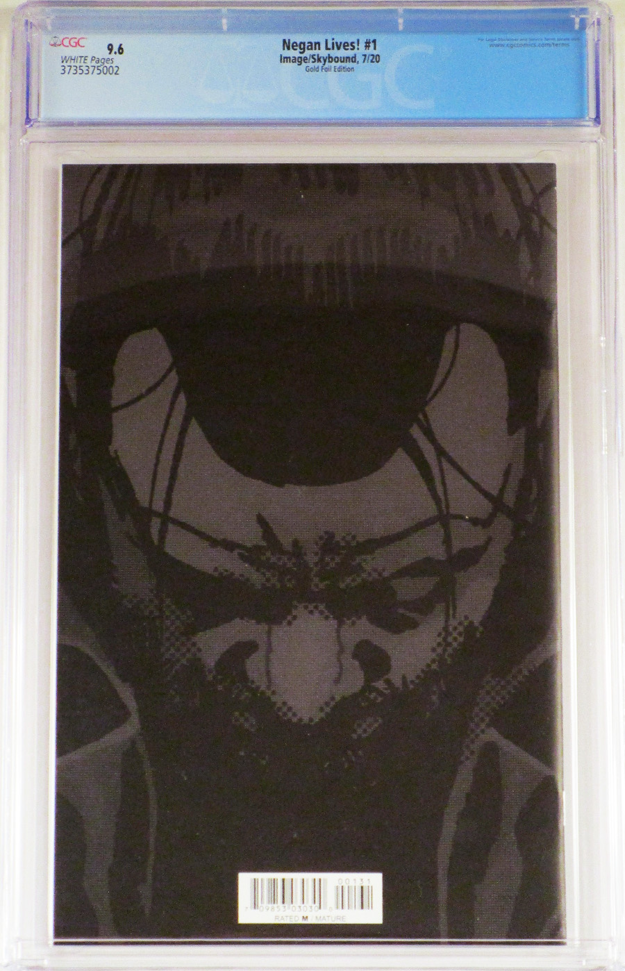 Negan Lives #1 Cover F CGC 9.6 Incentive Gold Variant Cover
