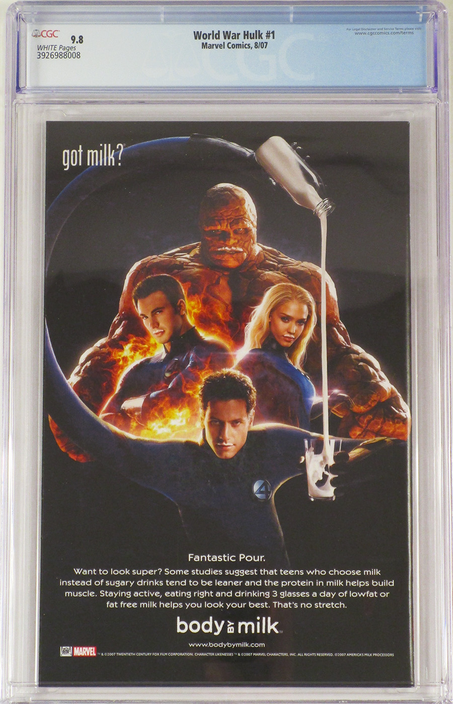 World War Hulk #1 Cover K CGC 9.8 1st Ptg Regular David Finch Cover