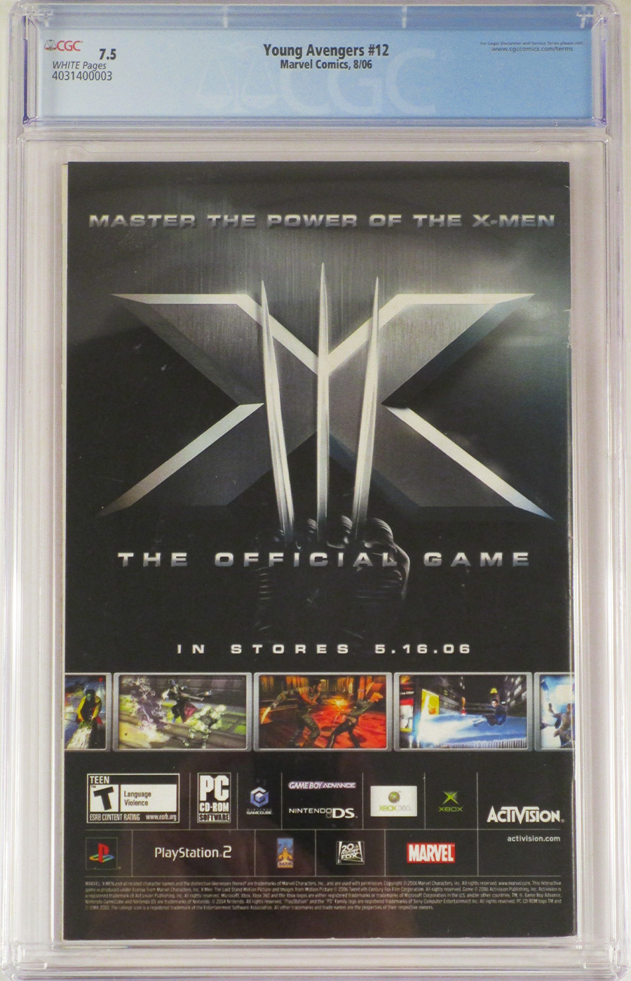 Young Avengers #12 Cover B CGC 7.5