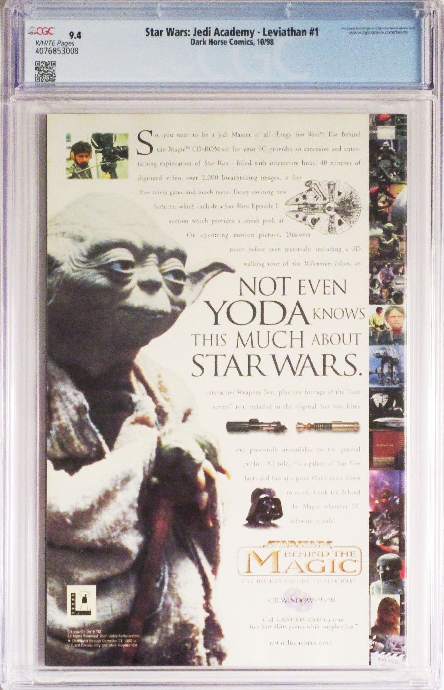 Star Wars Jedi Academy Leviathan #1 Cover B CGC 9.4