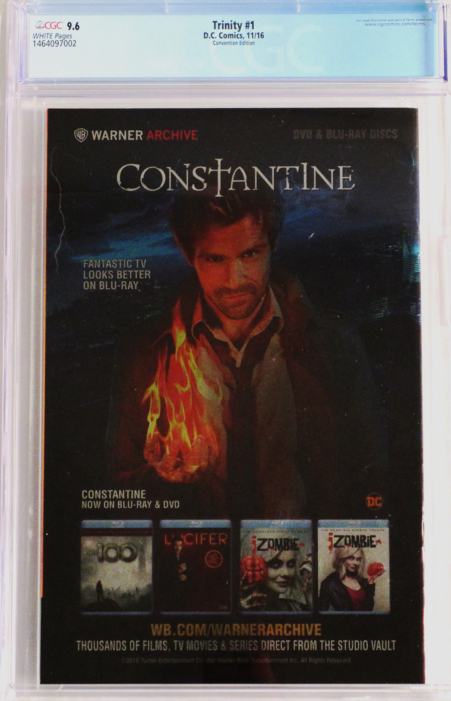 Trinity Vol 2 #1 Cover D NYCC Exclusive Francis Manapul Chrome Cover CGC 9.6