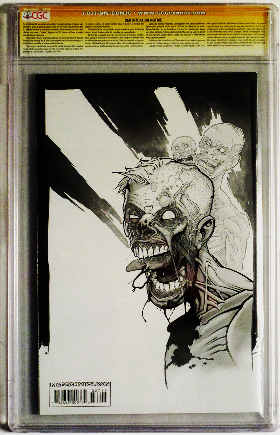Walking Dead #27 Cover B CGC Signature Series 9.6 Signed by Robert Kirkman 