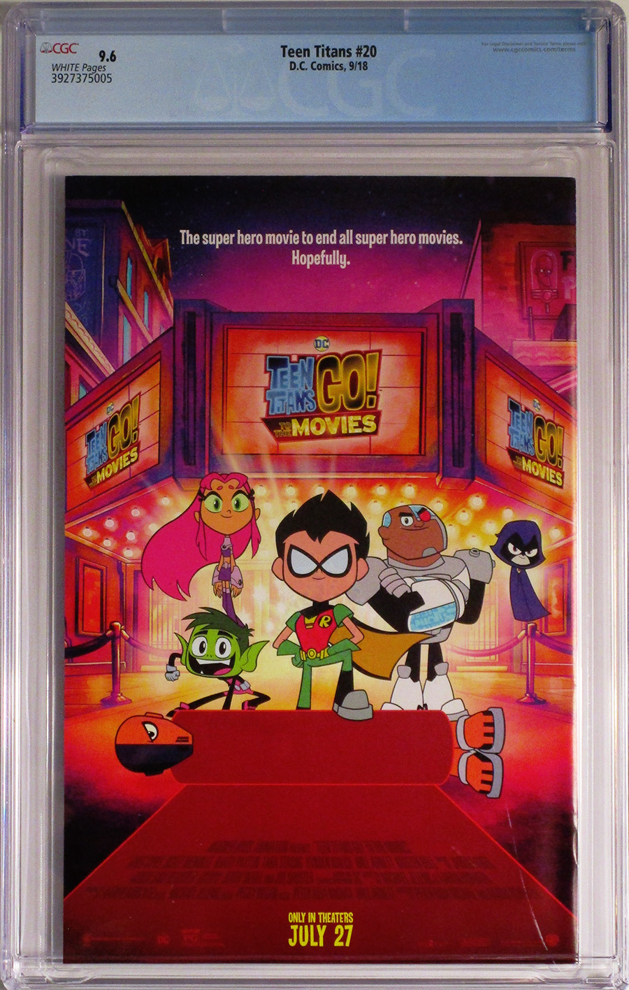 Teen Titans Vol 6 #20 Cover H Regular Bernard Chang Cover CGC 9.6