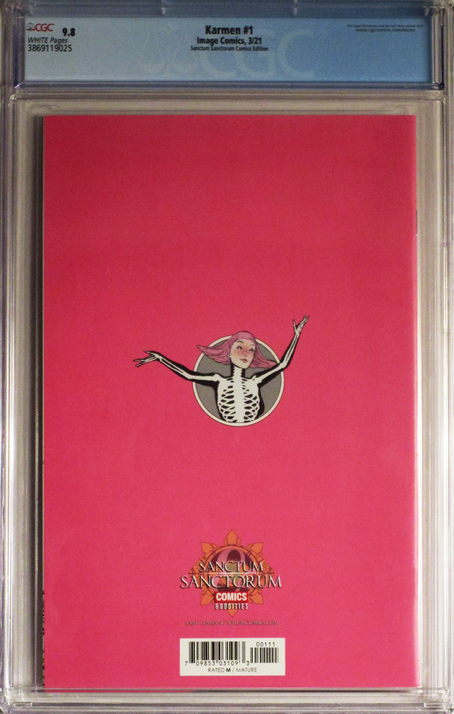 Karmen #1 Cover D CGC 9.8 Sanctum Sanctorum Comics Edition