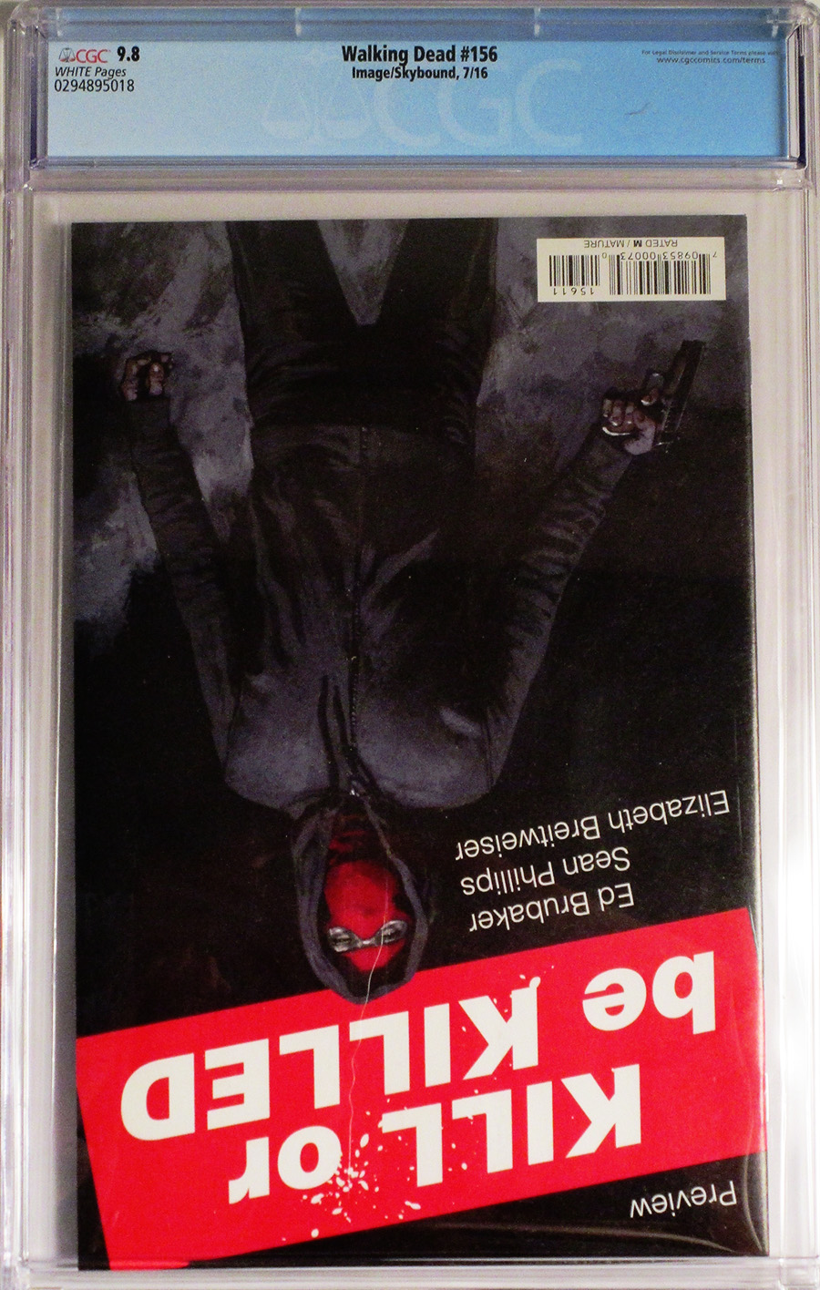 Walking Dead #156 Cover B CGC 9.8