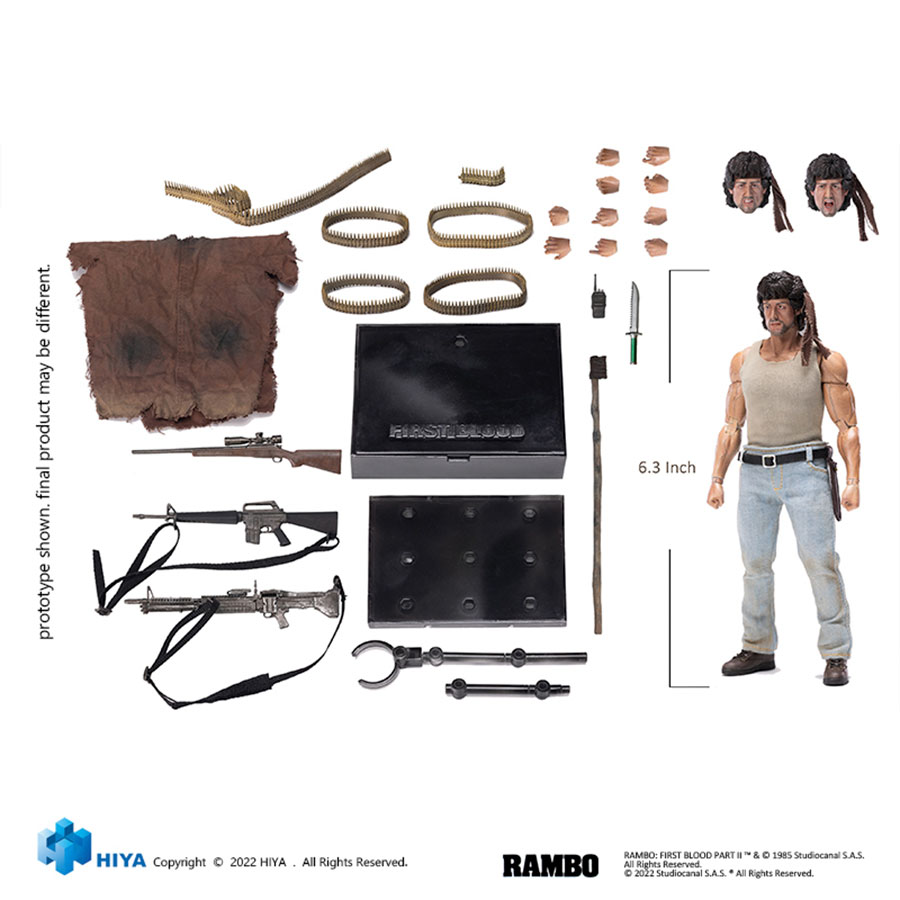 Rambo First Blood Rambo Exquisite Super Series Previews Exclusive 1/12 Scale Action Figure