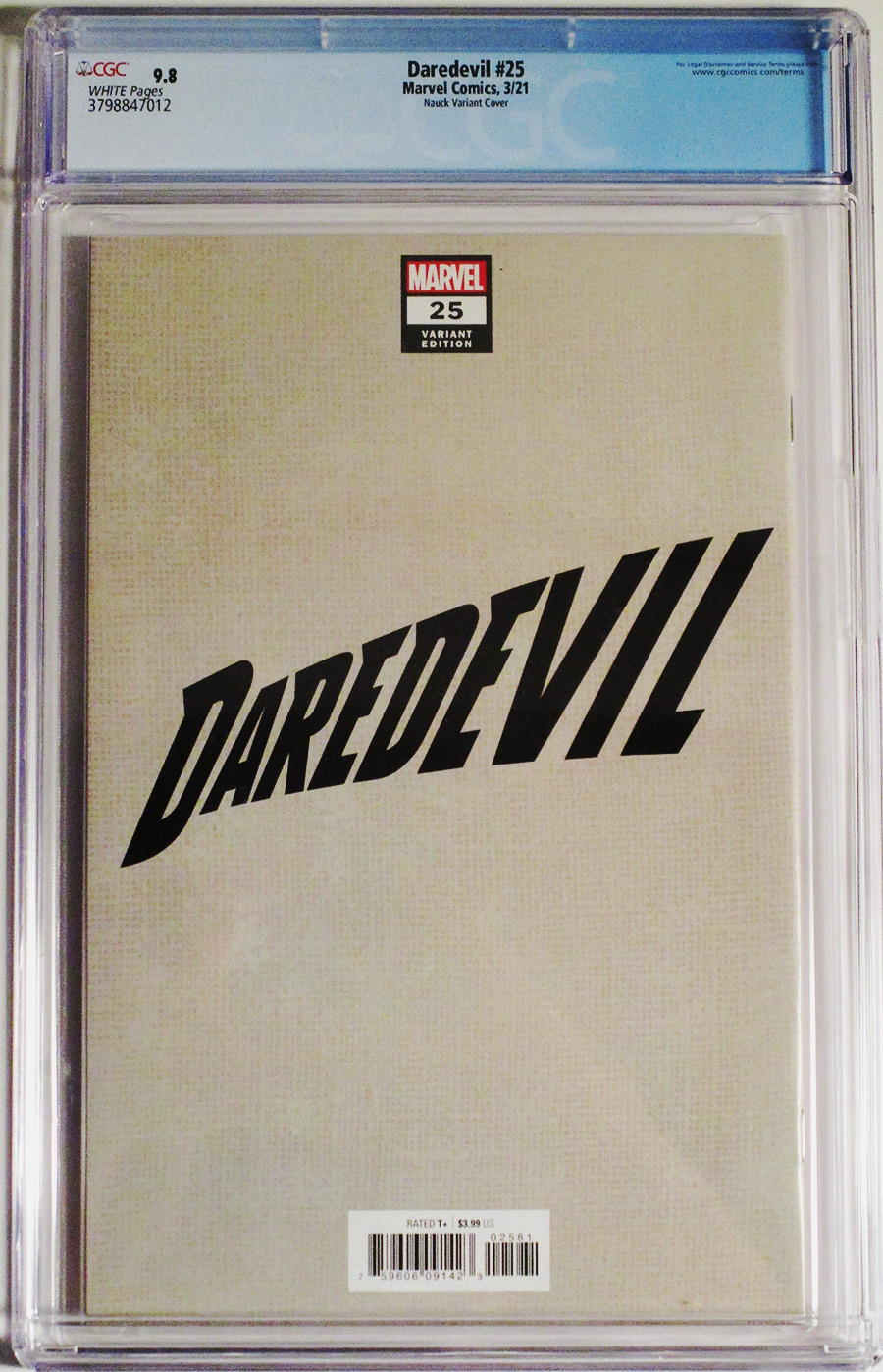 Daredevil Vol 6 #25 Cover K DF Comicxposure Exclusive Todd Nauck Homage Variant Cover CGC 9.8