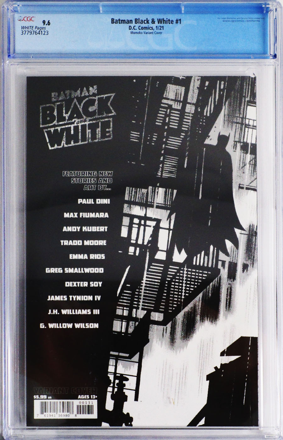 Batman Black & White Vol 3 #1 Cover K DF Peach Momoko Cover CGC 9.6