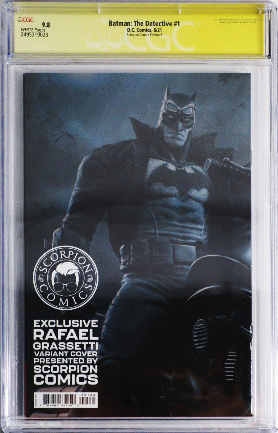 Batman The Detective #1 Cover F CGC Signature Series 9.8 Rafael Grassetti Variant Signed by Rafael Grassetti